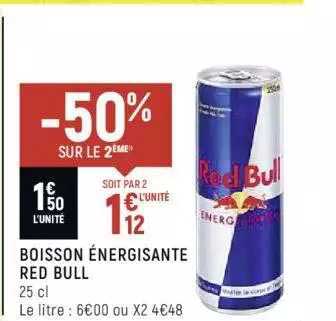 boisson énergisante red bull