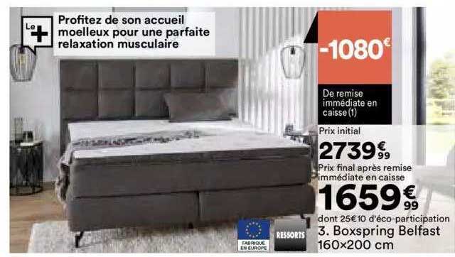 boxspring belfast 160x200 cm