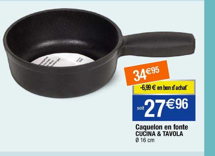 caquelon en fonte cucina & tavola