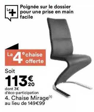 chaise mirage