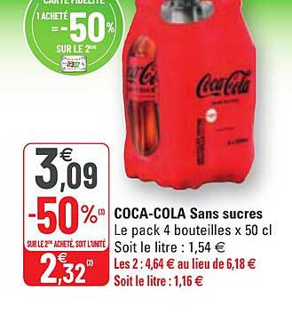 coca-cola sans sucres