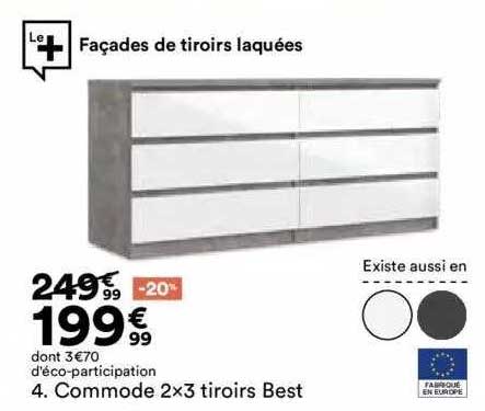 commode 2x3 tiroirs best