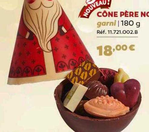 cône père noël garni