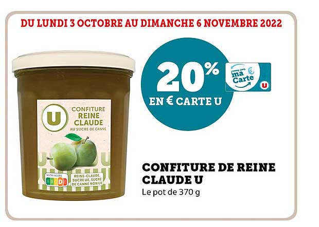 confiture de reine claude u