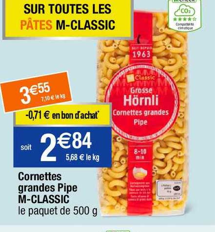 cornettes grandes pipe m-classic