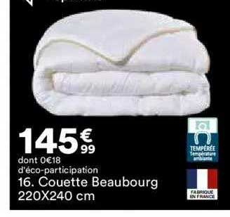 couette beaubourg 220x240 cm