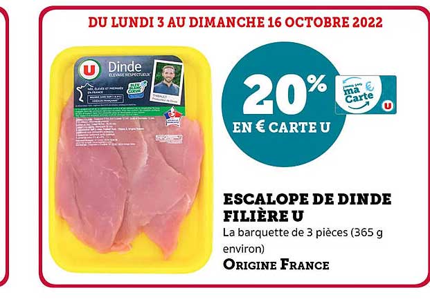 Escalope De Dinde Filière U