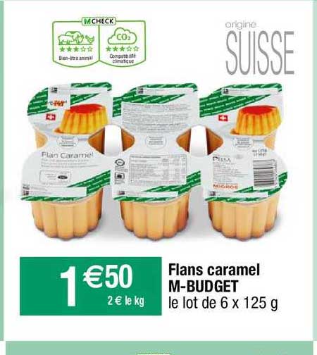 flans caramel m-budget