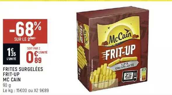 frites surgelées frit-up mc cain