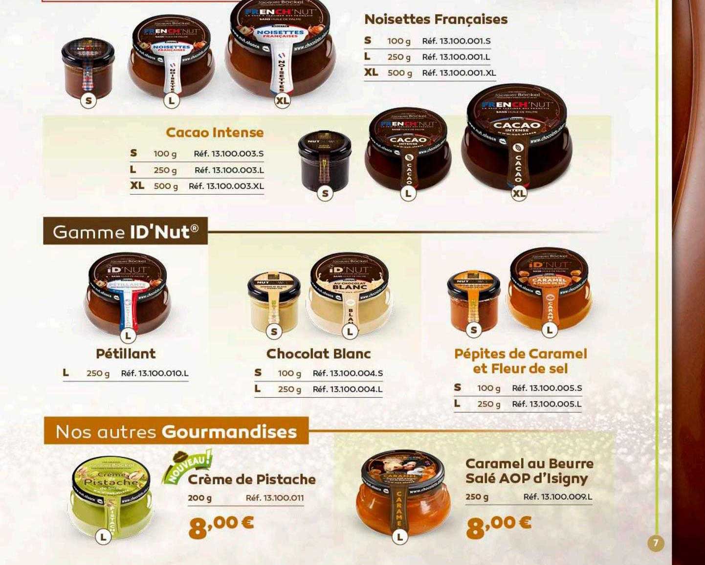 gamme id'nut, nos autres gourmandies