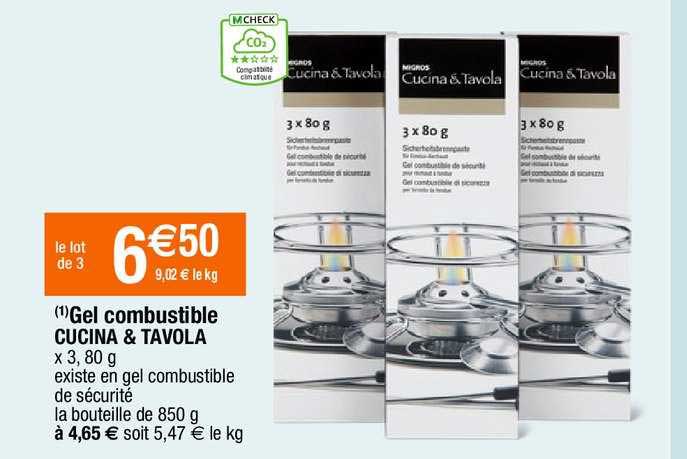 gel combustible cucina & tavola