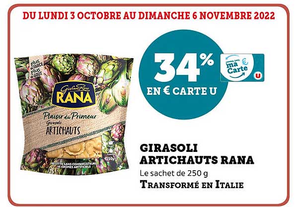 Girasoli Artichauts Rana