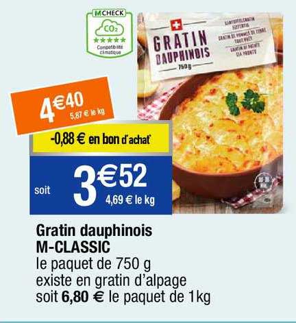 gratin dauphinois m-classic