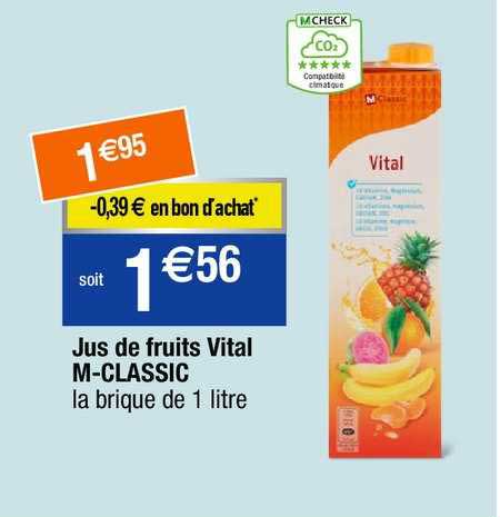 jus de fruits vital m-classic