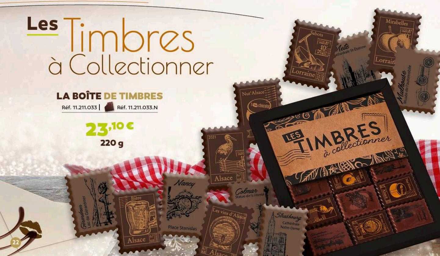 la boîte de timbres