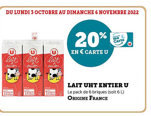 Lait Uht Entier U