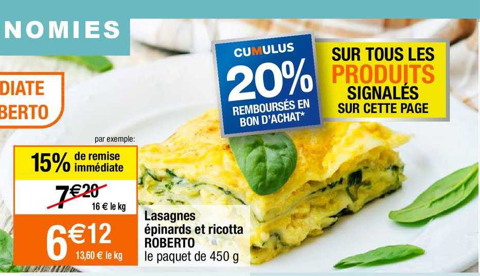 Lasagnes épinards Et Ricotta Roberto