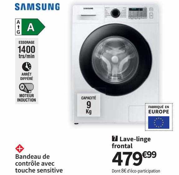 lave-linge frontal samsung