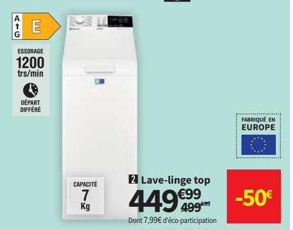 lave-linge top