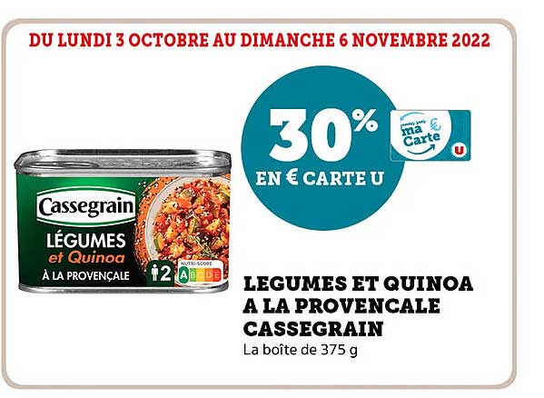 Légumes Et Quinoa à La Provençale Cassegrain