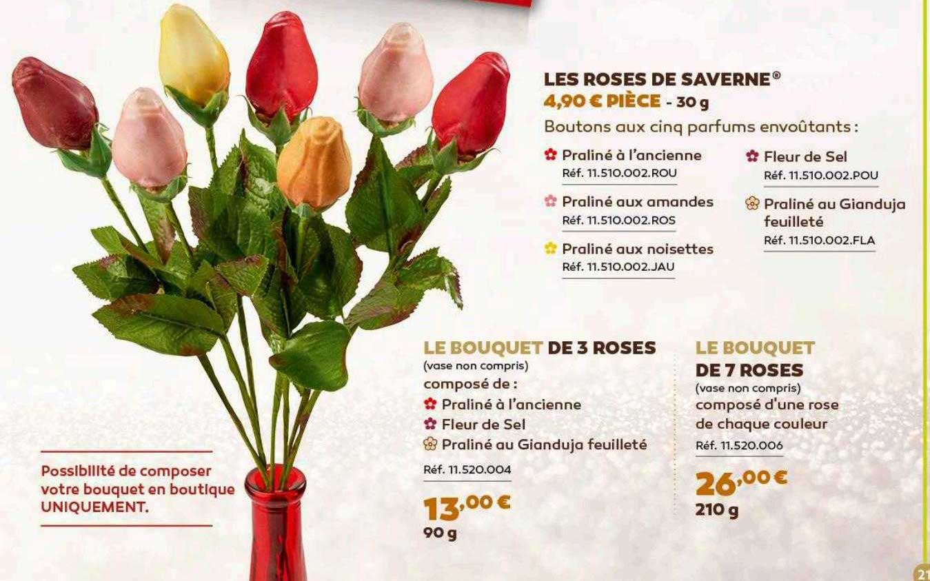Les Roses De Saverne, Le Bouquet De 3 Roses, Le Bouquet De 7 Roses