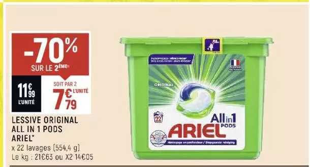 lessive original all in 1 pods ariel