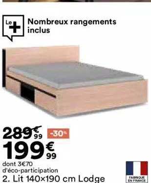 lit 140x190 cm lodge