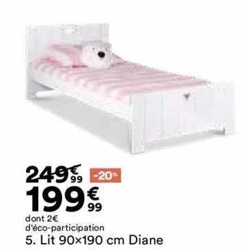 lit 90x190 cm diane