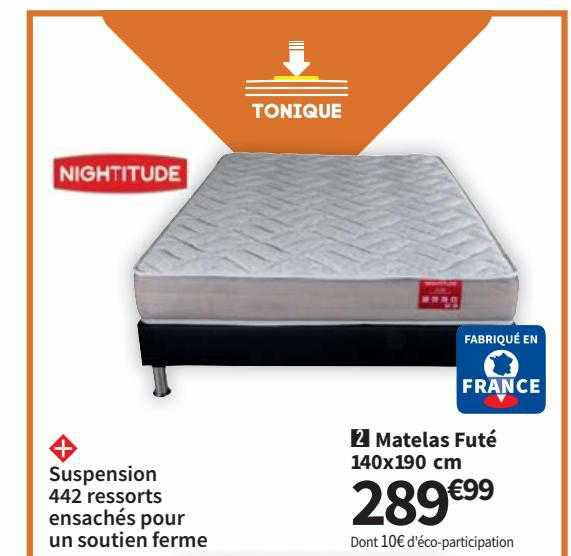 matelas futé 140x190 cm