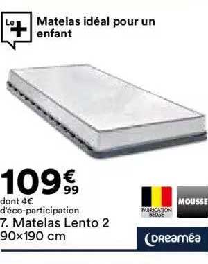 Matelas Lento 2 140x190 Cm Dreaméa
