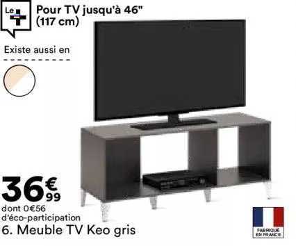 meuble tv keo gris