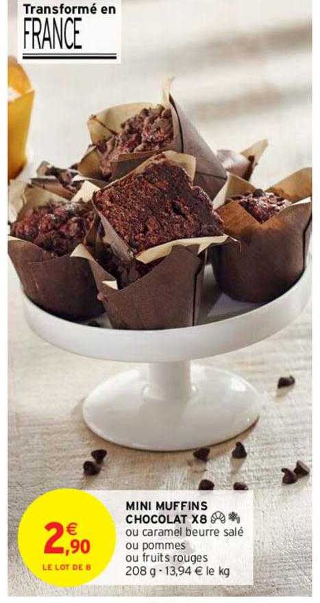 Mini Muffins Chocolat X8