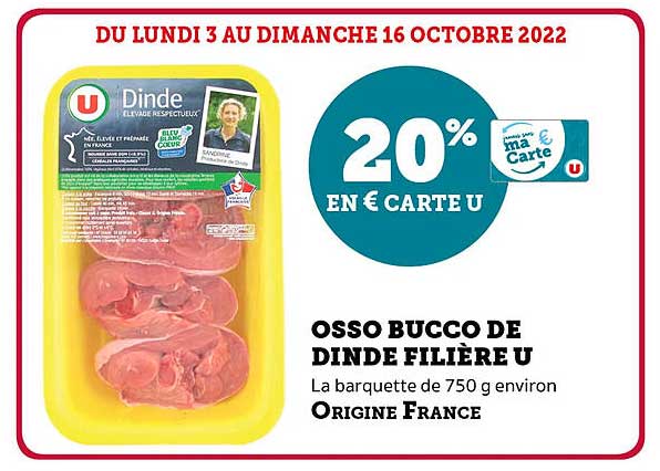 osso bucco de dinde filière u