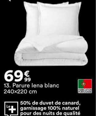 parure lena blanc 240x220 cm