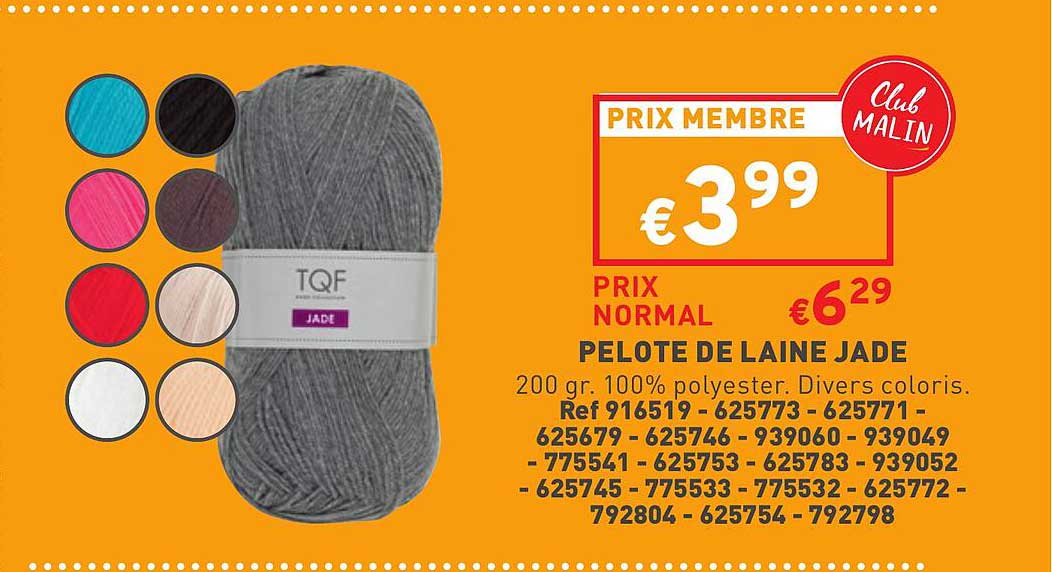 pelote de laine jade