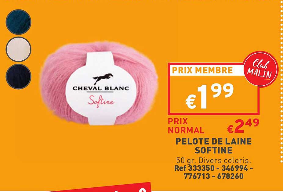 pelote de laine softine