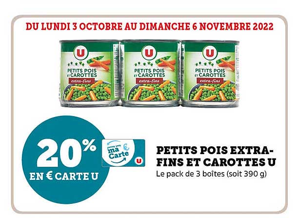 Petits Pois Extra-fins Et Carottes U