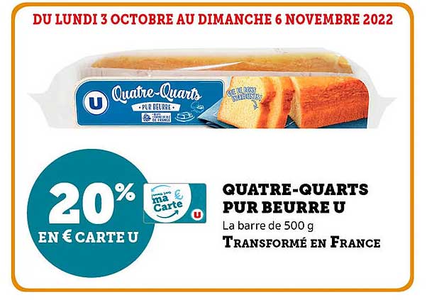 quatre-quarts pur beurre u