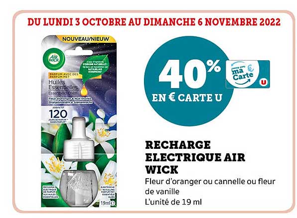 recharge électrique air wick