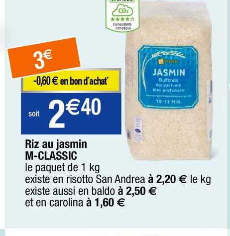 riz au jasmin m-classic