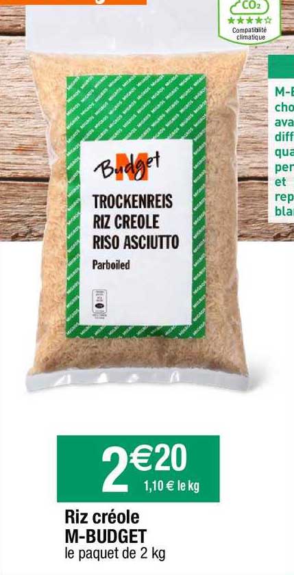 riz créole m-budget
