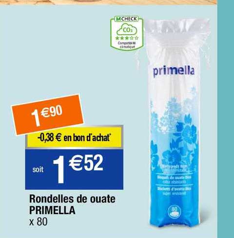 rondelles de ouate primella