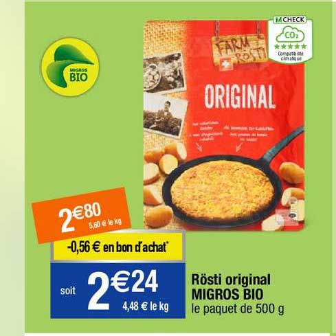 rösti original migros bio