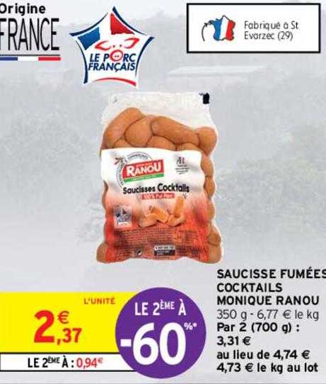 saucisse fumées cocktails monique ranou