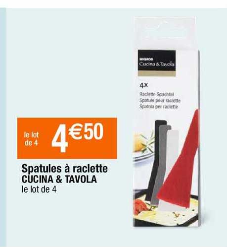 spatules à raclette cucina & tavola