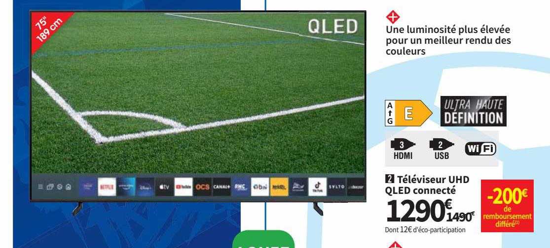 Téléviseur Uhd Qled Connecté