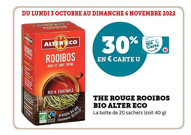 the rouge rooibos bio alter eco