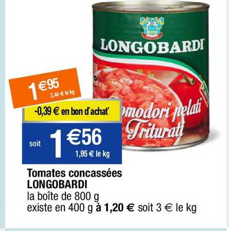 tomates concassées longobardi