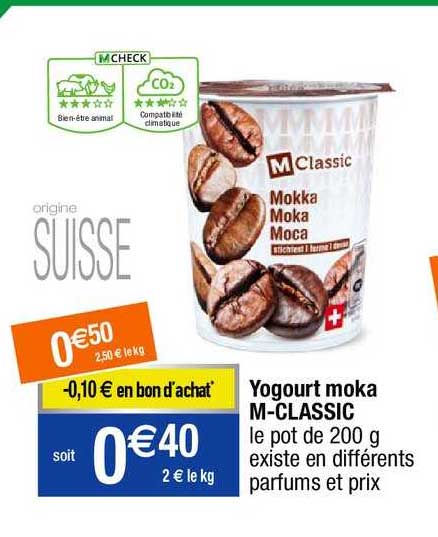 yogourt moka m-classic