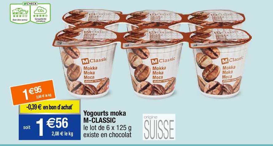 yogourts moka m-classic